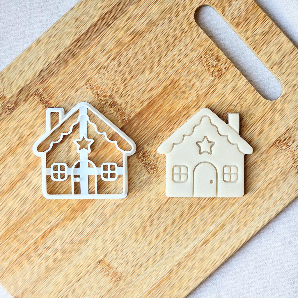 Gingerbread House Cookie Cutter: Christmas Baking, Fondant & Clay Cutters