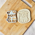 Pug Cookie Cutter: Dog Breed, Pug Lover, Fondant Biscuits & Clay Cutters