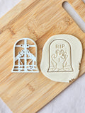Tombstone Cookie Cutter: Halloween Baking, Fondant & Clay Cutters