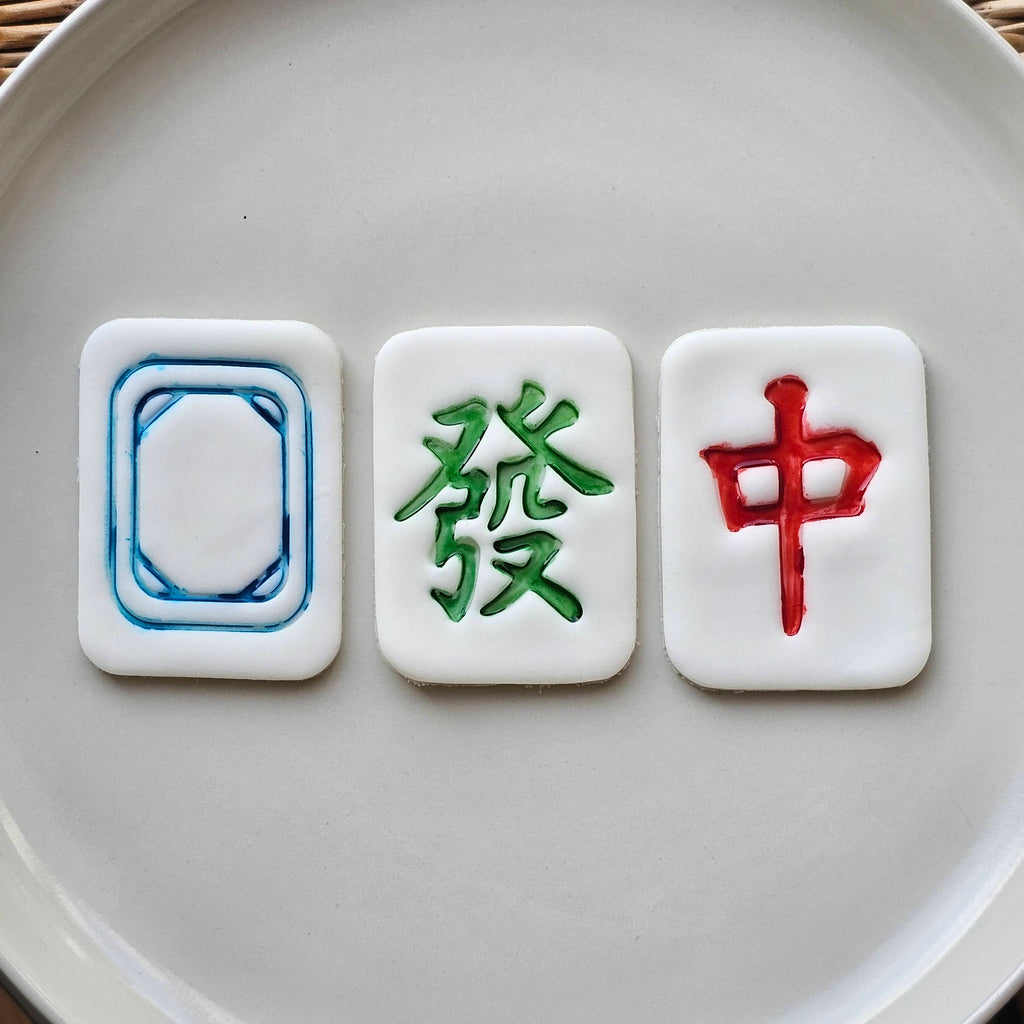 Mahjong Cookie Cutters: Available in 3 Sizes, Mah Jong Set, Lunar New Year Baking