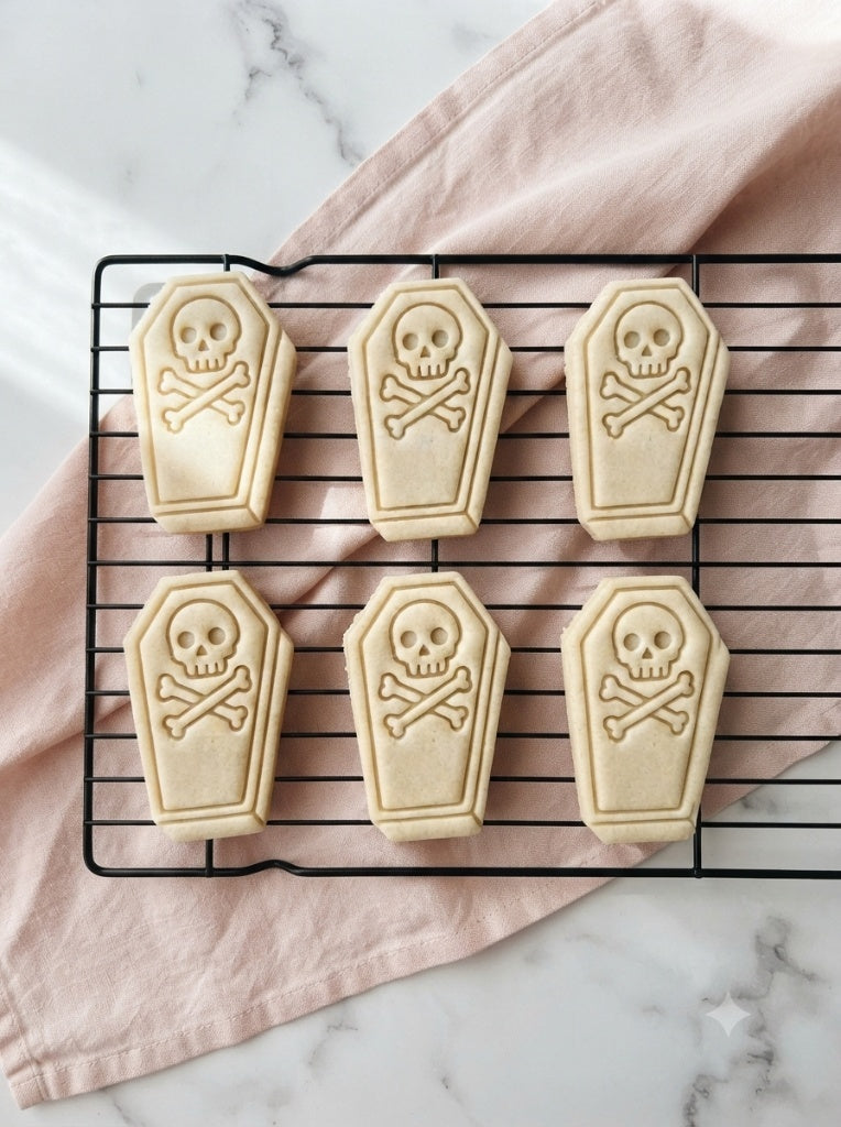 Coffin Cookie Cutter: Spooky Halloween, Fondant & Clay Cutters