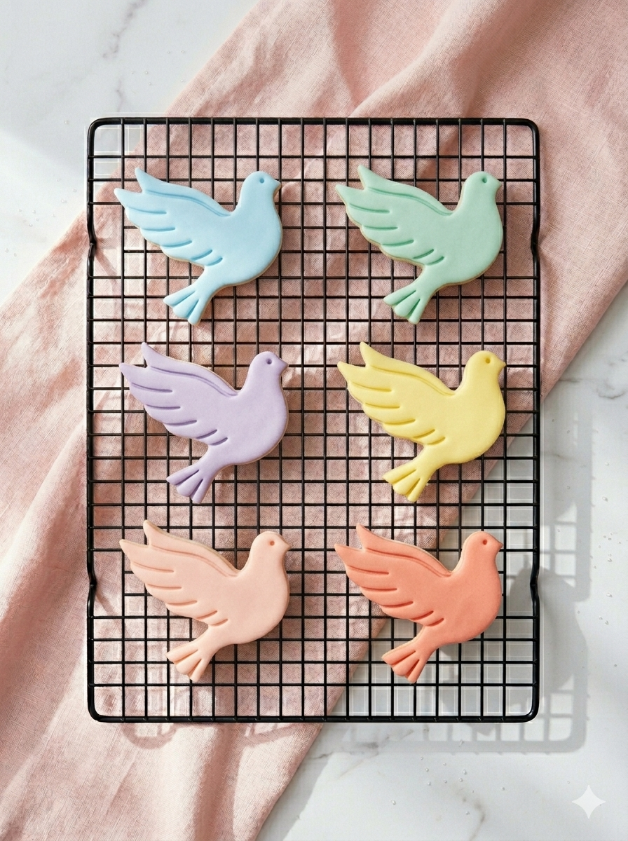 Dove Cookie Cutter: Peace Bird, Fondant Cutter, Clay Cutters