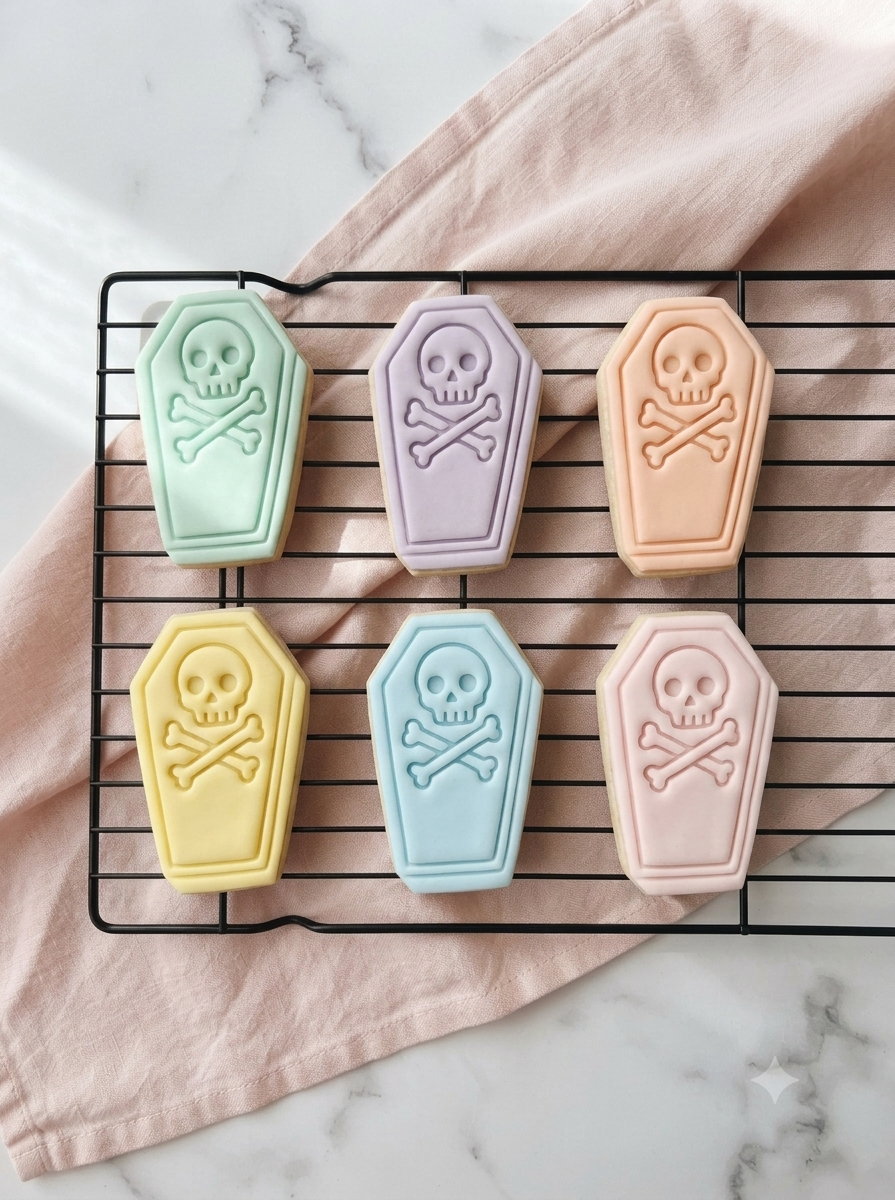 Coffin Cookie Cutter: Spooky Halloween, Fondant & Clay Cutters
