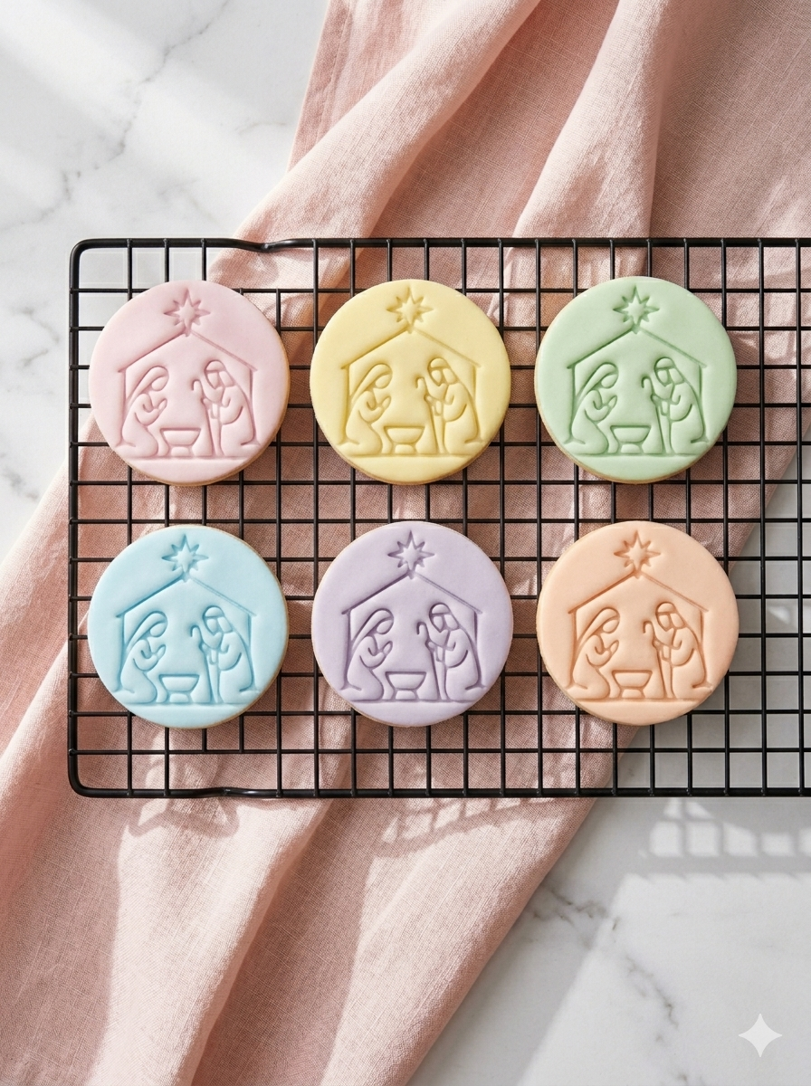 Christmas Nativity Cookie Cutter: Fondant Cutter, Clay Cutters