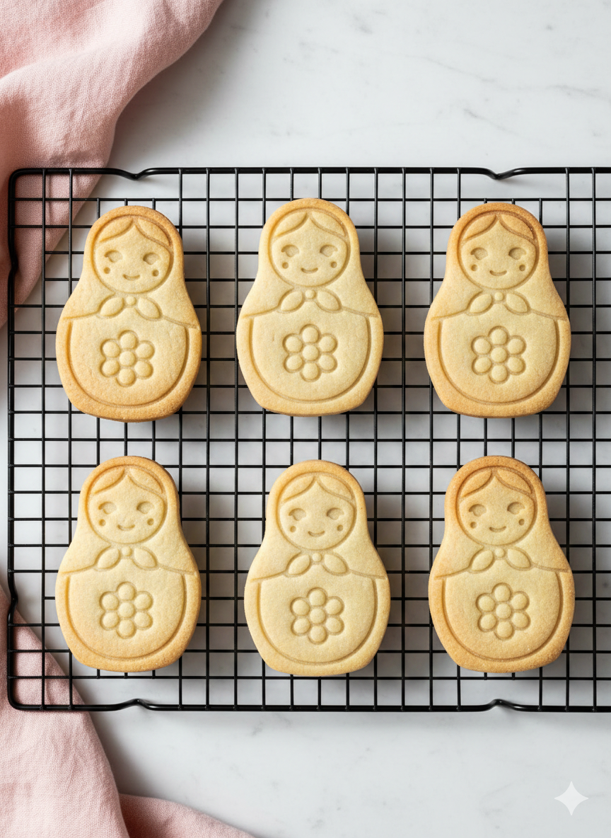 Matryoshka Doll Cookie Cutter: Nesting Doll, Folk Art, Baking & Clay Tools