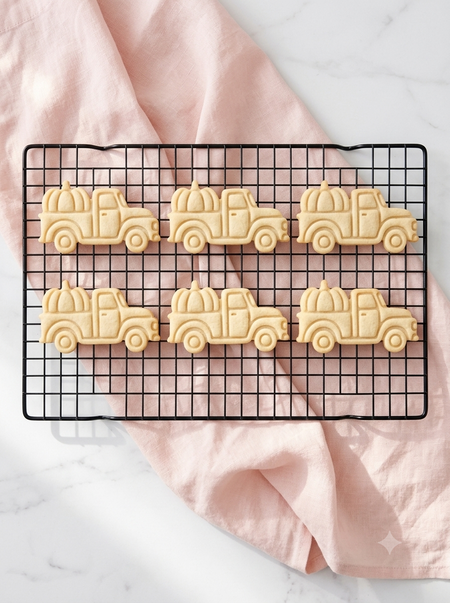 Truck with Pumpkin Cookie Cutter: Autumn, Fondant & Clay Cutters