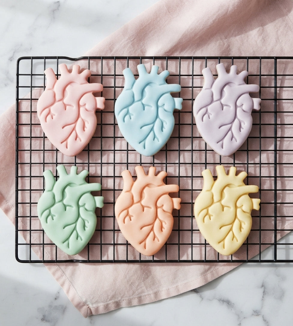 Anatomical Heart Cookie Cutter: Baking, Fondant & Clay Cutters