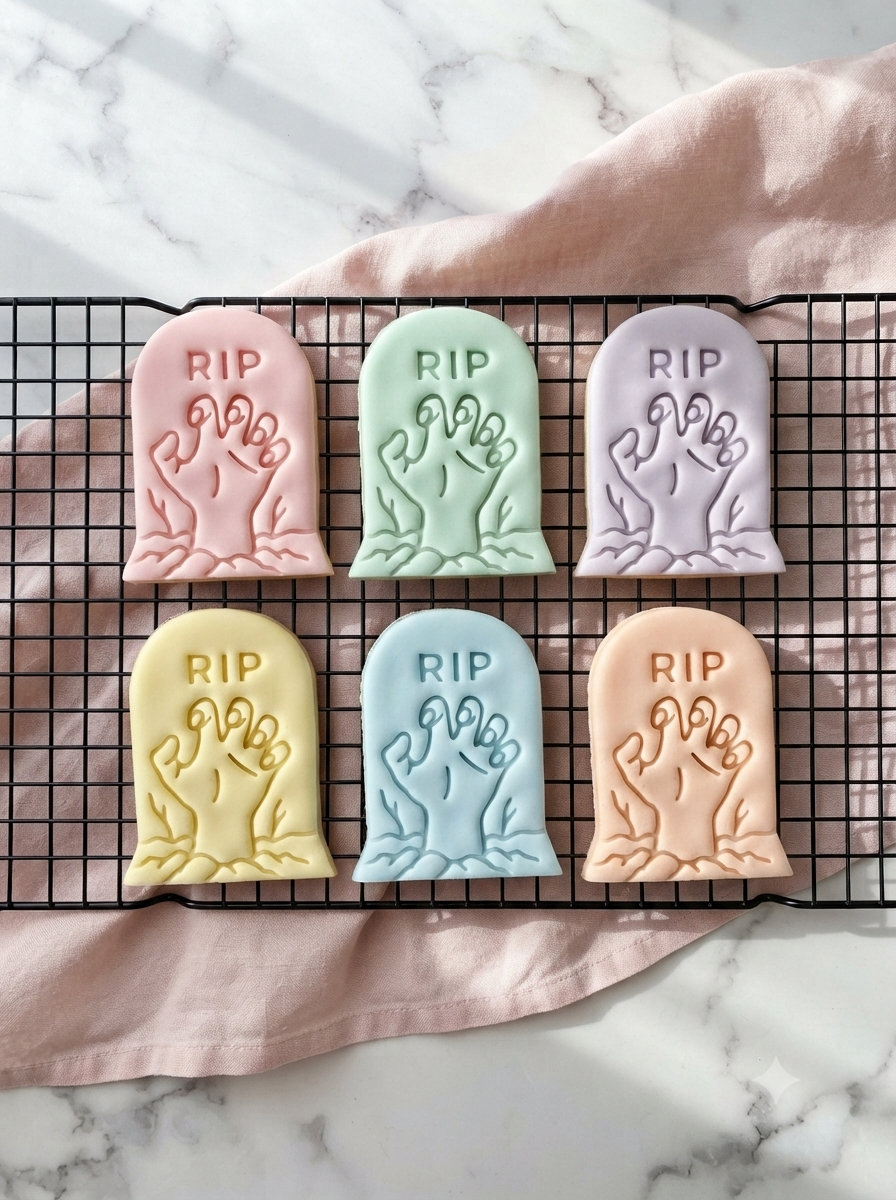 Tombstone Cookie Cutter: Halloween Baking, Fondant & Clay Cutters