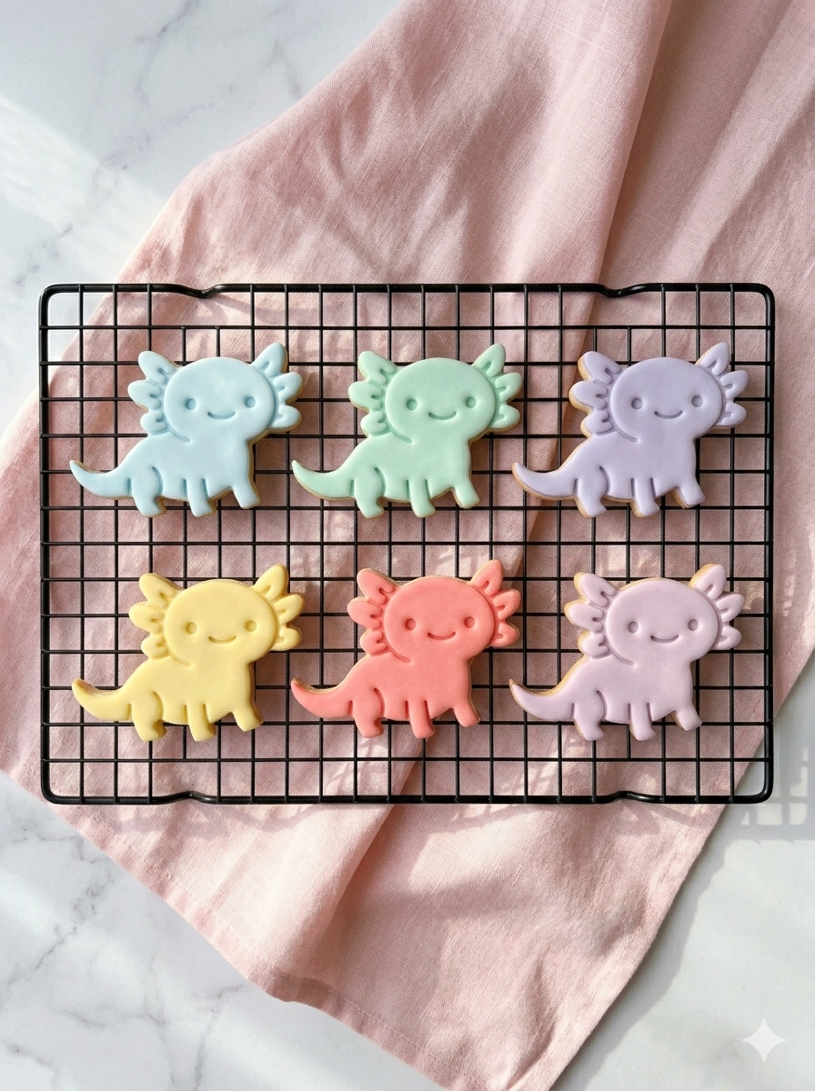 Axolotl Cookie Cutter: Amphibian Fondant & Clay Cutters