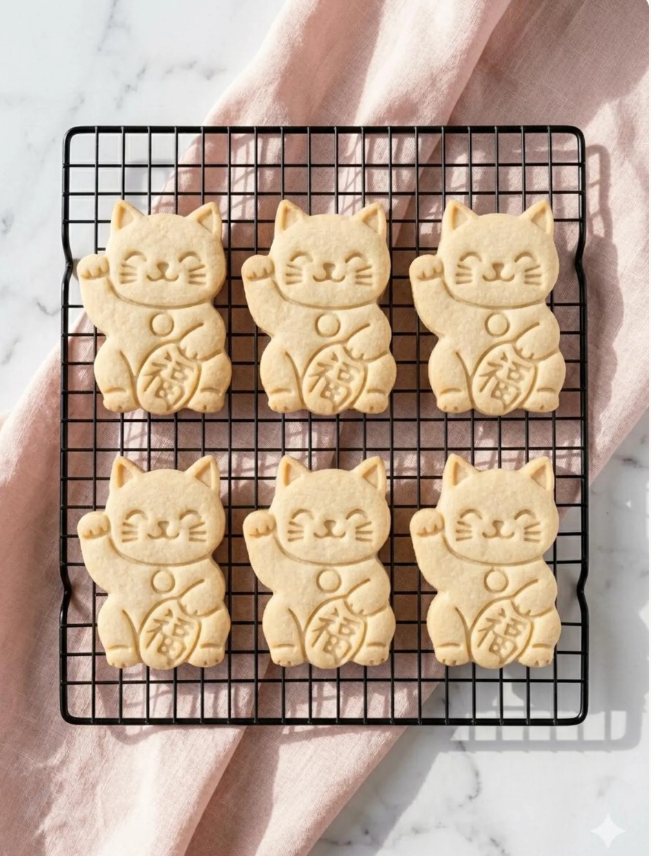 Lucky Cat Cookie Cutter: Baking, Fondant & Clay Cutters